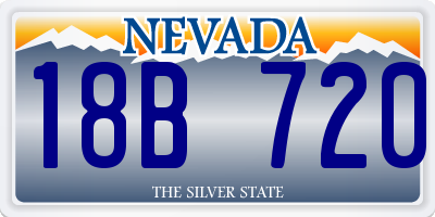NV license plate 18B720