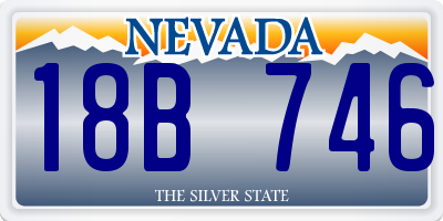 NV license plate 18B746