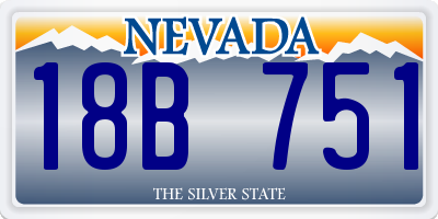 NV license plate 18B751