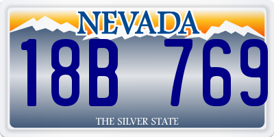 NV license plate 18B769