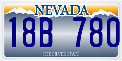 NV license plate 18B780