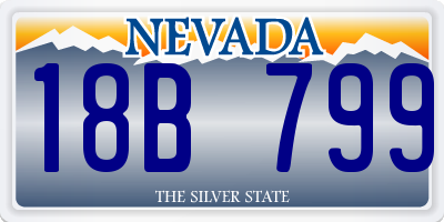 NV license plate 18B799