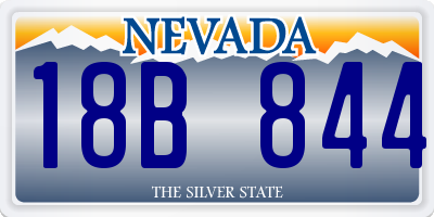 NV license plate 18B844