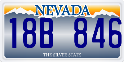 NV license plate 18B846