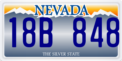 NV license plate 18B848