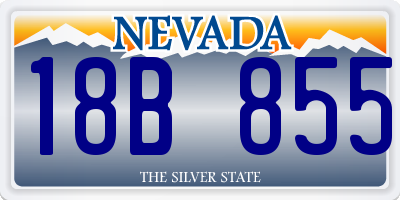 NV license plate 18B855