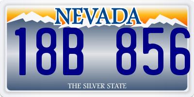 NV license plate 18B856