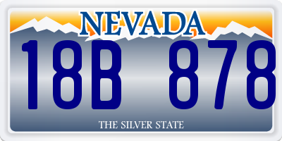 NV license plate 18B878