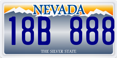 NV license plate 18B888