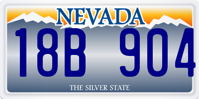 NV license plate 18B904