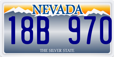 NV license plate 18B970