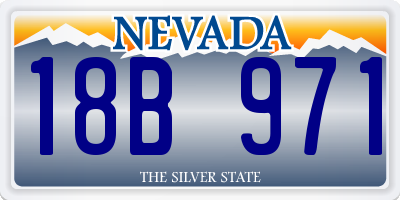 NV license plate 18B971