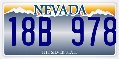 NV license plate 18B978