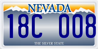 NV license plate 18C008