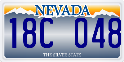 NV license plate 18C048