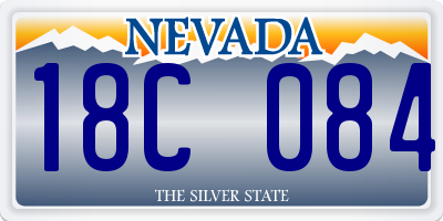NV license plate 18C084