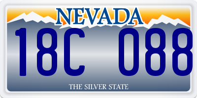 NV license plate 18C088