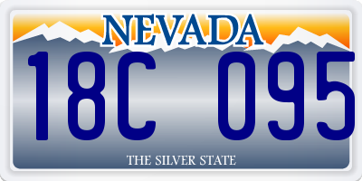 NV license plate 18C095