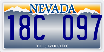 NV license plate 18C097