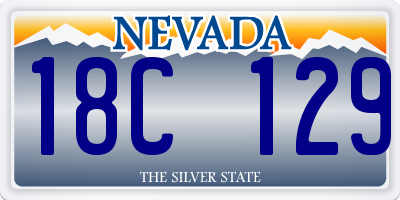 NV license plate 18C129