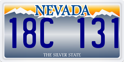 NV license plate 18C131
