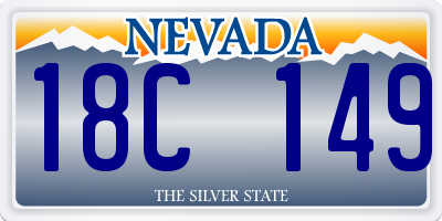 NV license plate 18C149