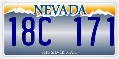 NV license plate 18C171