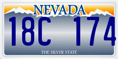 NV license plate 18C174