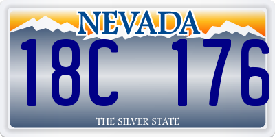 NV license plate 18C176