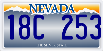 NV license plate 18C253