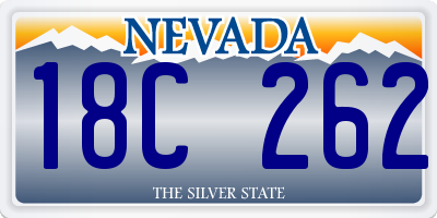 NV license plate 18C262