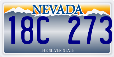 NV license plate 18C273