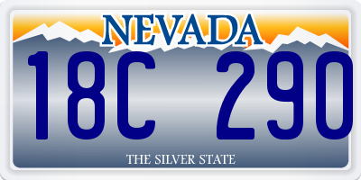 NV license plate 18C290