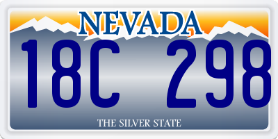 NV license plate 18C298