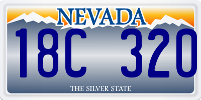 NV license plate 18C320