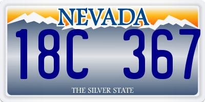 NV license plate 18C367