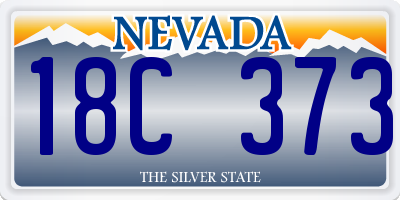 NV license plate 18C373