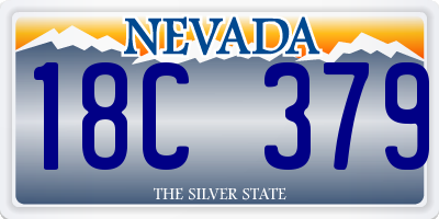 NV license plate 18C379
