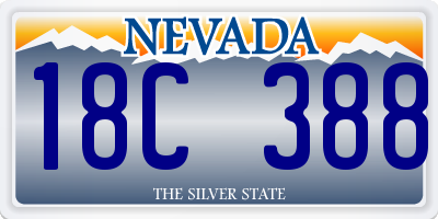 NV license plate 18C388