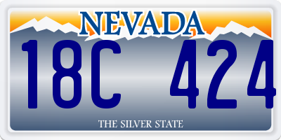 NV license plate 18C424