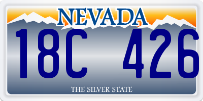 NV license plate 18C426