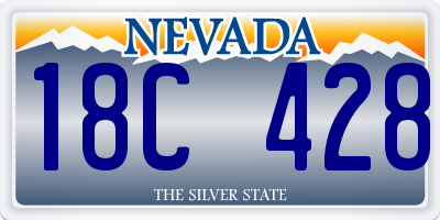 NV license plate 18C428