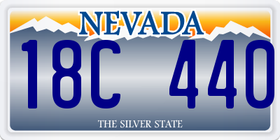 NV license plate 18C440