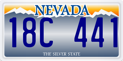 NV license plate 18C441