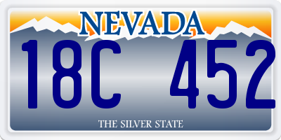 NV license plate 18C452