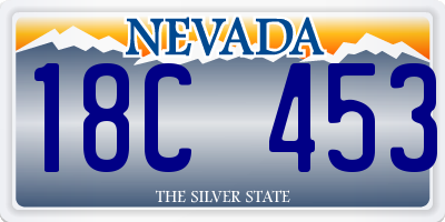 NV license plate 18C453