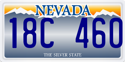 NV license plate 18C460
