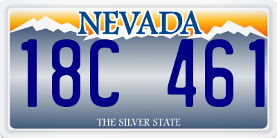NV license plate 18C461