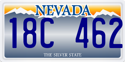 NV license plate 18C462