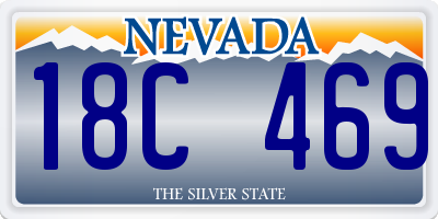 NV license plate 18C469